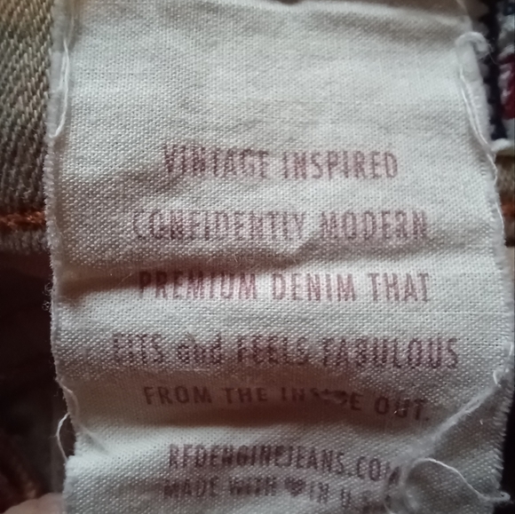 Red Engine Cayenne coated jeans. FLAWED - Picture 6 of 10